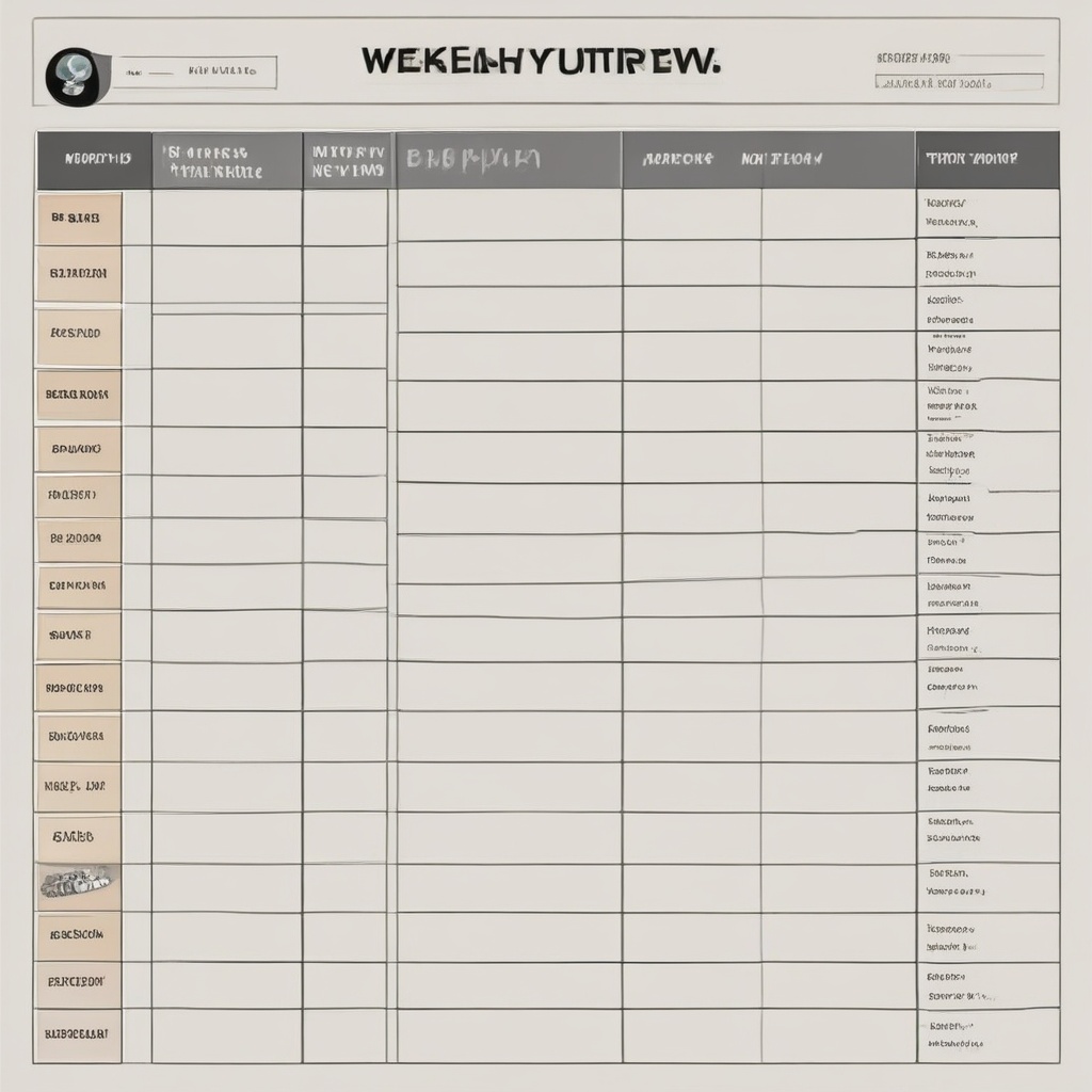 Weekly Task Overview Chart